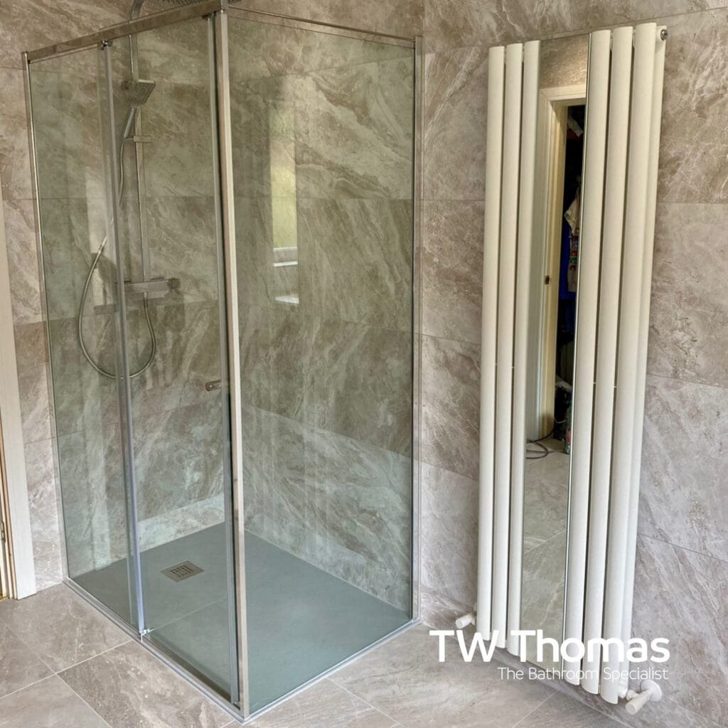A bathroom fitted by Tony Fisher Home Solutions - TW Thomas, Swansea