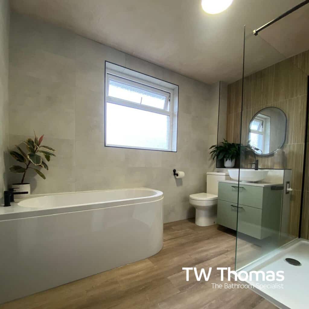 A bathroom fitted by J's Home Improvements - TW Thomas, Swansea