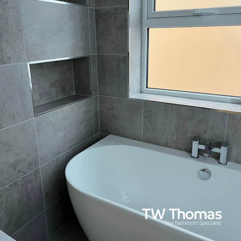 A bathroom fitted by Tony Fisher Home Solutions - TW Thomas, Swansea
