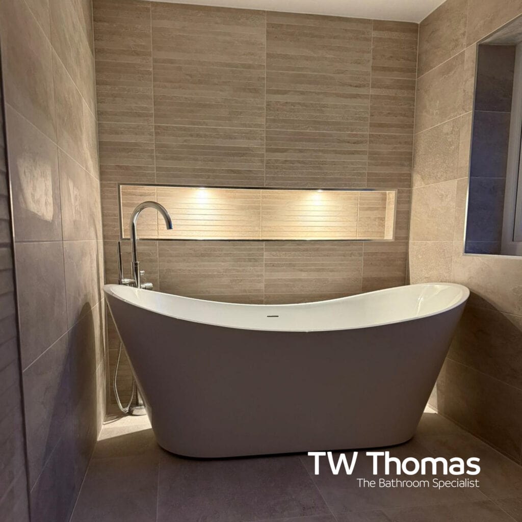 A bathroom fitted by Alex Pickin Plumbing & Heating - TW Thomas, Swansea