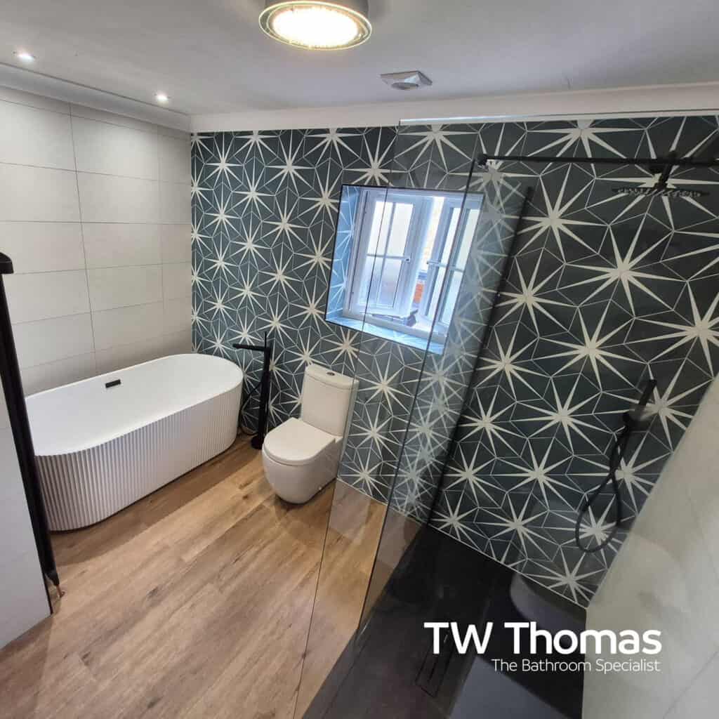 A bathroom fitted by MMS Plumbing & Bathrooms - TW Thomas, Swansea