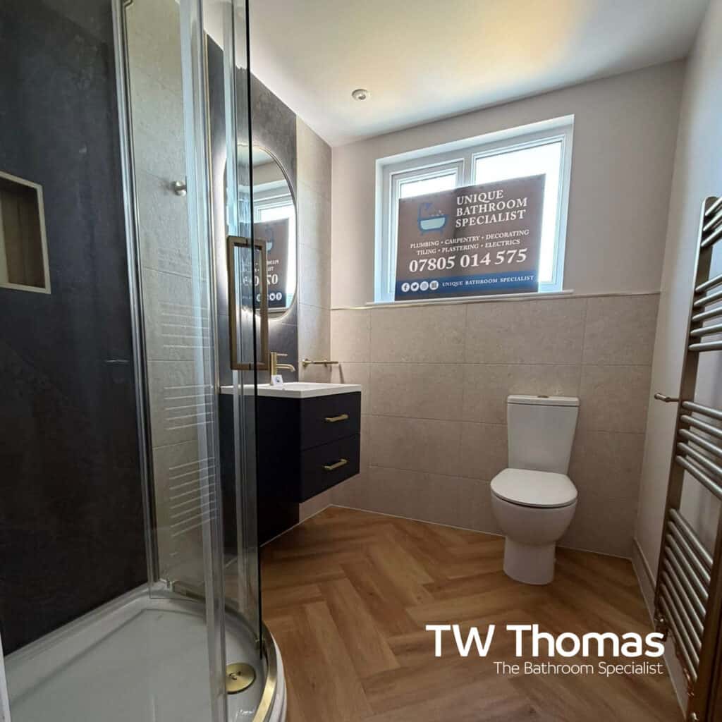 A bathroom fitted by Unique Bathrooms - TW Thomas, Swansea