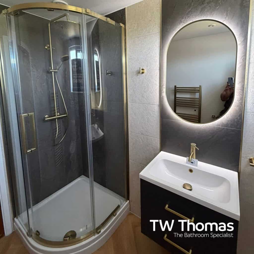 A bathroom fitted by Unique Bathrooms - TW Thomas, Swansea