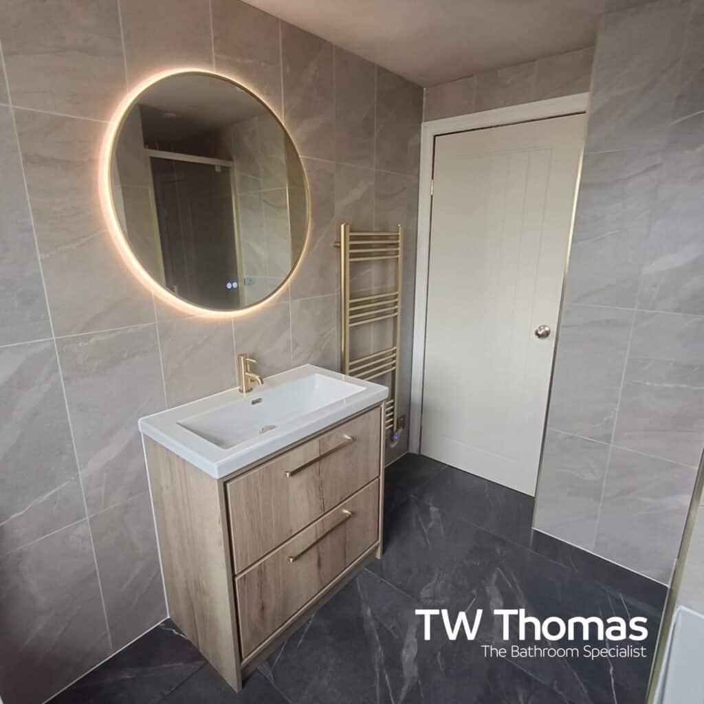 A bathroom fitted by Alex Pickin Plumbing & Heating - TW Thomas, Swansea