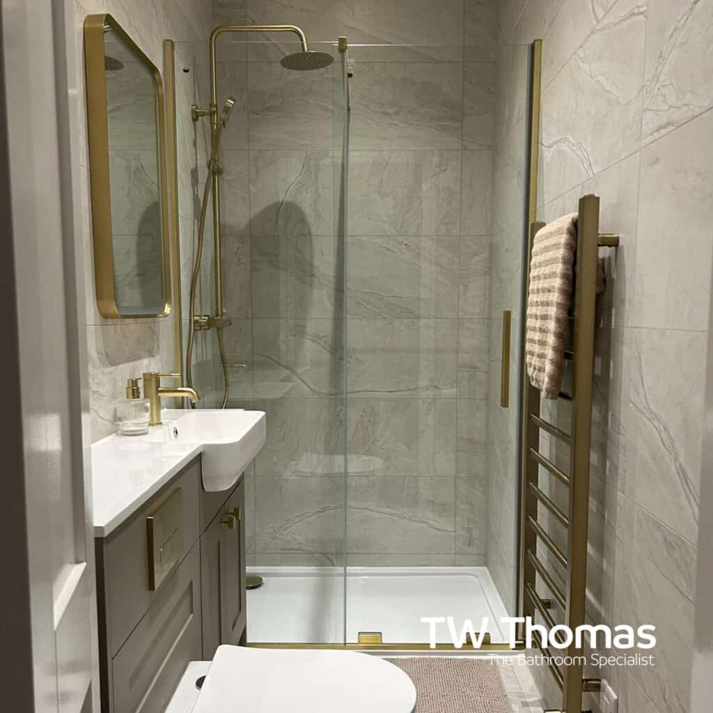 A bathroom fitted by M Hagemann Building and Plumbing Services - TW Thomas, Swansea