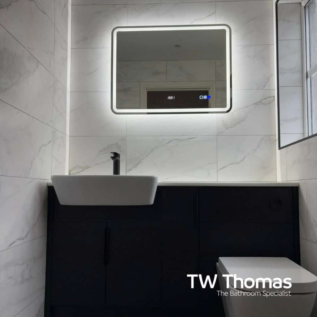 A bathroom fitted by Tony Fisher Home Solutions - TW Thomas, Swansea