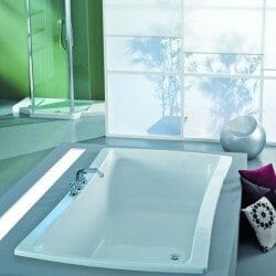 modern inset bath