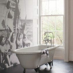 Classical freestanding bath with tap detail ascot