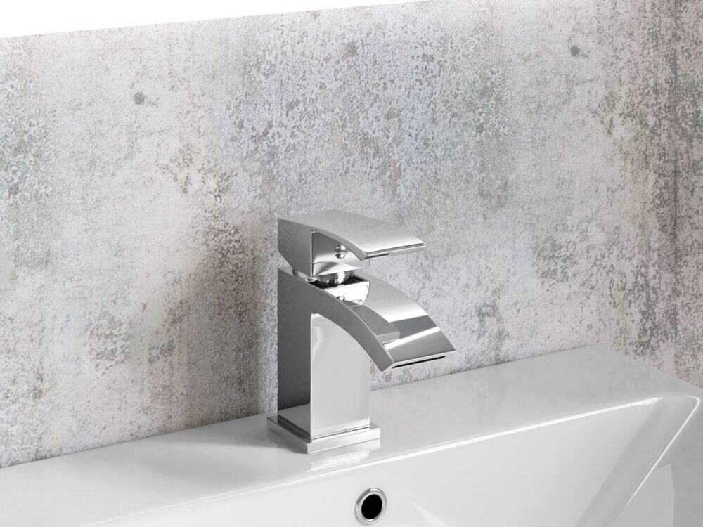 MyLife Coast basin mono in chrome in a bathroom setting