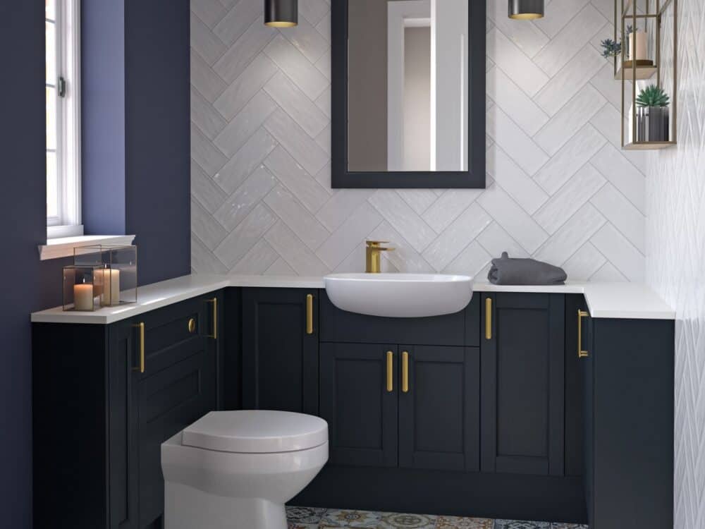 Utopia Roseberry Midnight Blue bathroom furniture