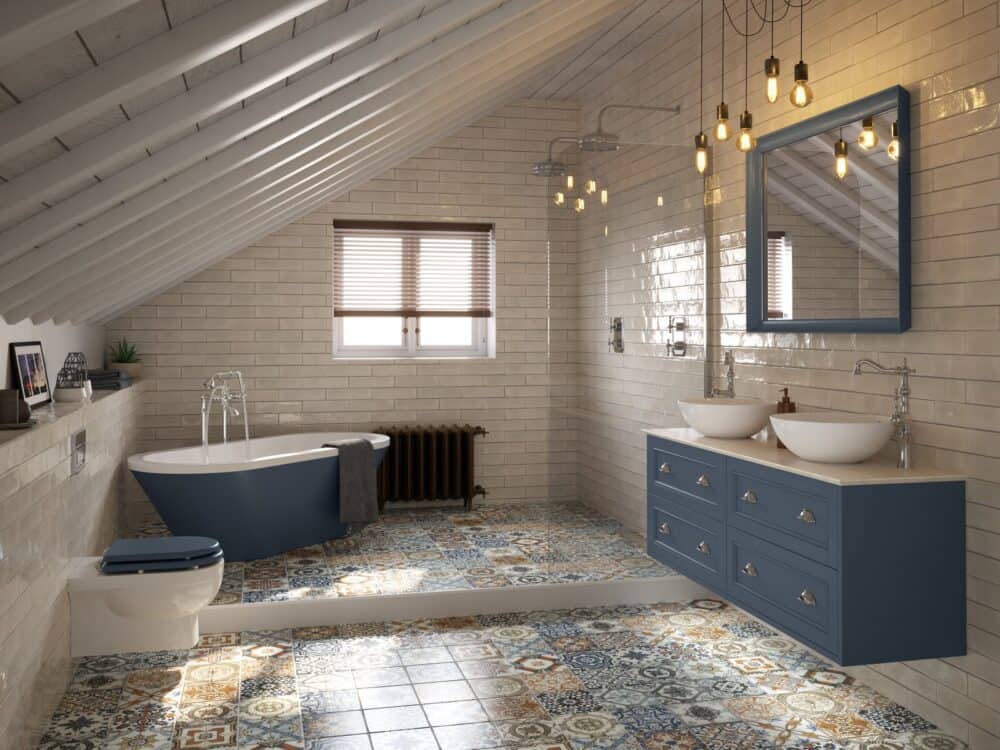 Utopia Roseberry Peacock Blue bathroom furniture