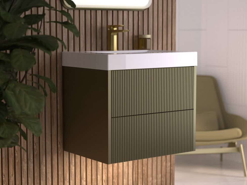 Utopia HeyU Linear Iridescent Bronze bathroom furniture