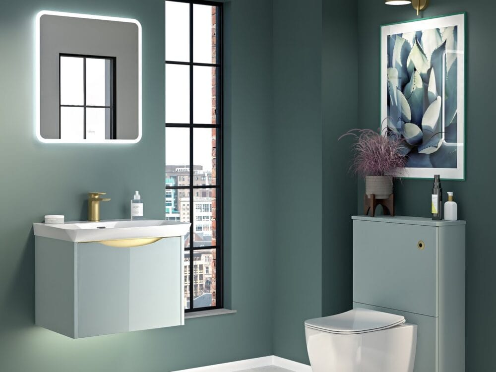 Utopia Lustre Sea Green bathroom furniture