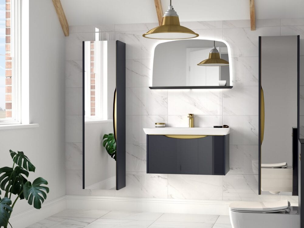 Utopia Lustre Indigo bathroom furniture